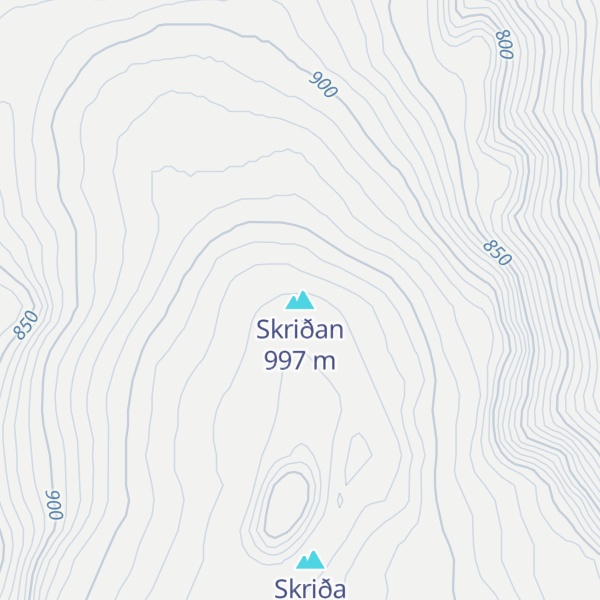 Map of Skriðan