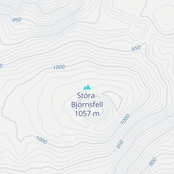 Map of Stóra-Björnsfell