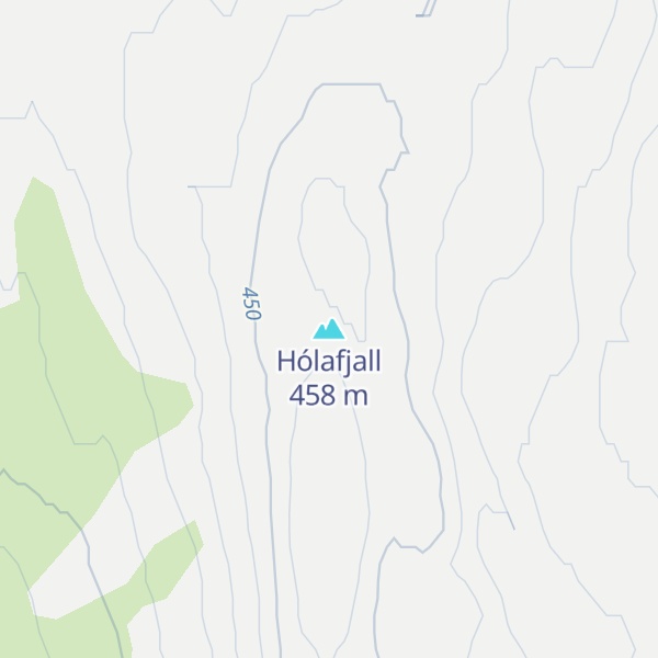 Map of Hólafjall