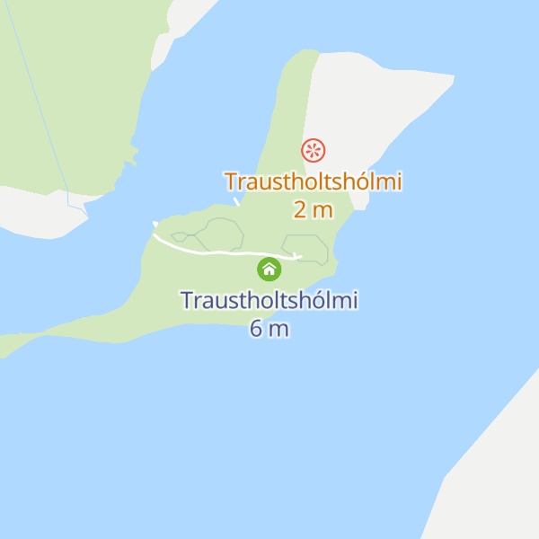 Map of Traustholtshólmi