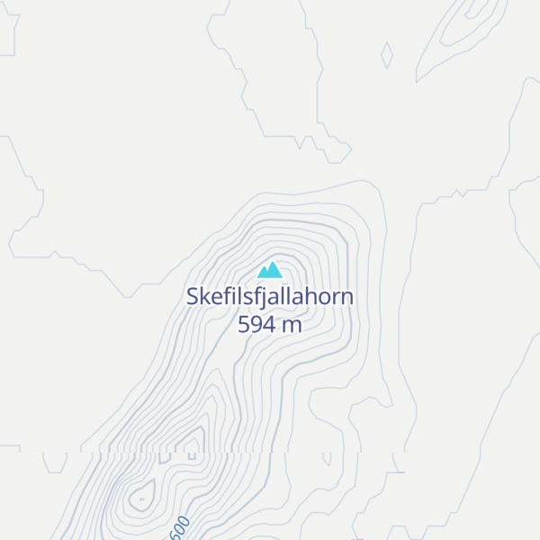 Map of Skefilsfjallahorn