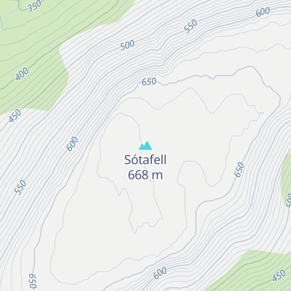 Map of Sótafell