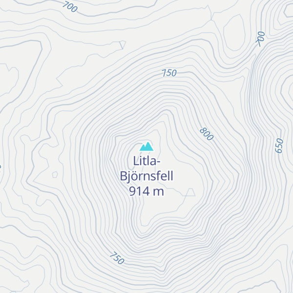 Map of Litla-Björnsfell