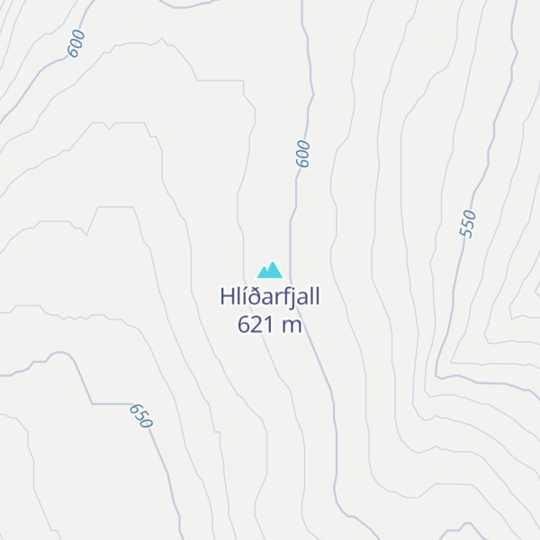 Map of Hlíðarfjall