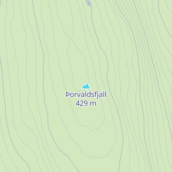 Map of Þorvaldsfjall