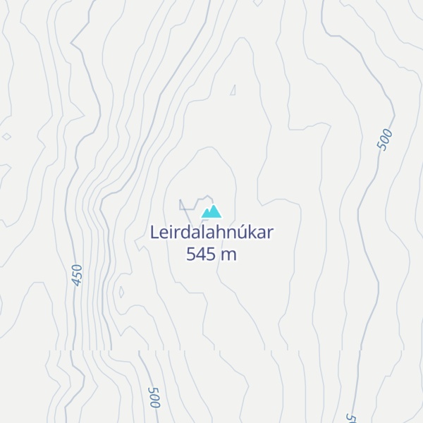Map of Leirdalahnúkar