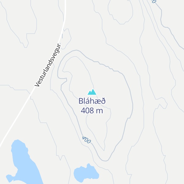 Map of Bláhæð