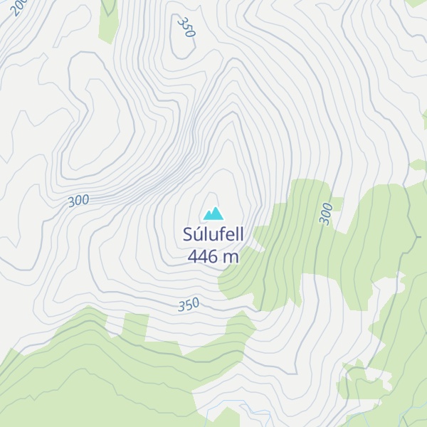 Map of Súlufell