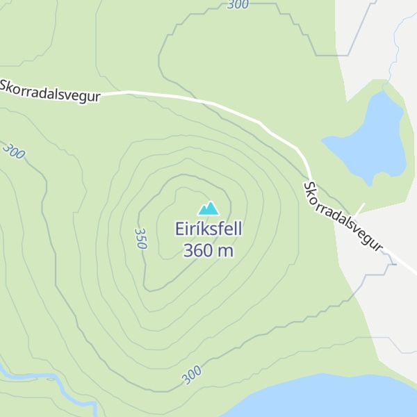 Map of Eiríksfell