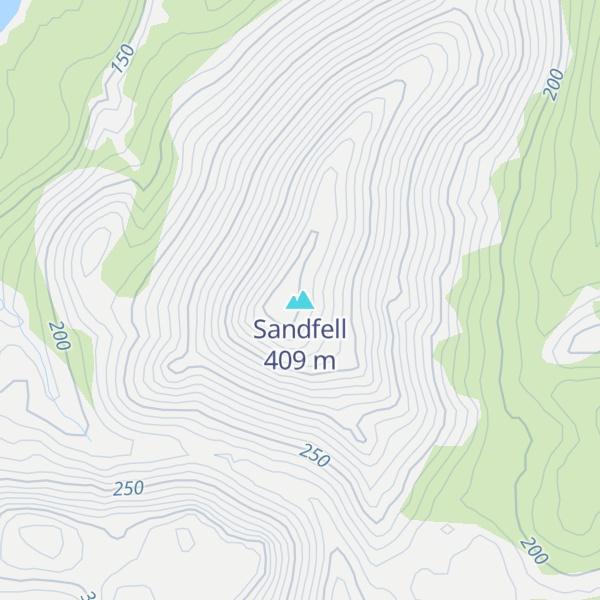 Map of Sandfell
