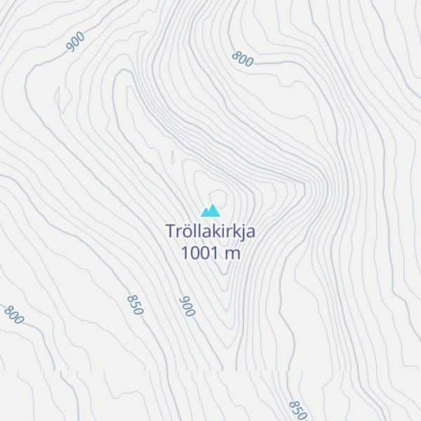 Map of Tröllakirkja