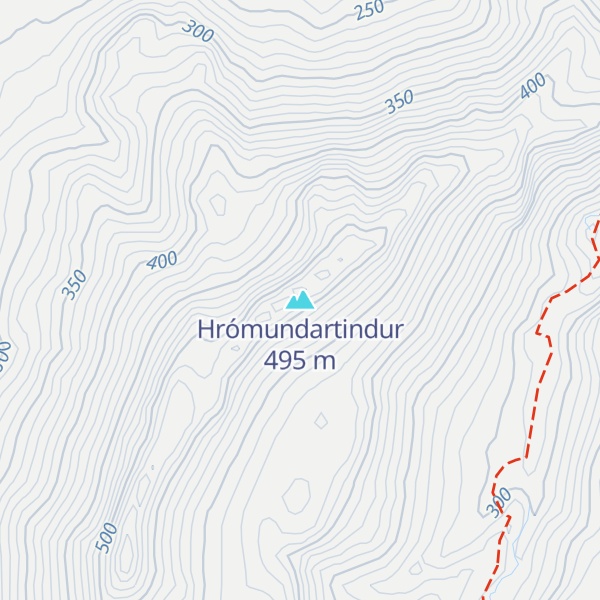 Map of Hrómundartindur