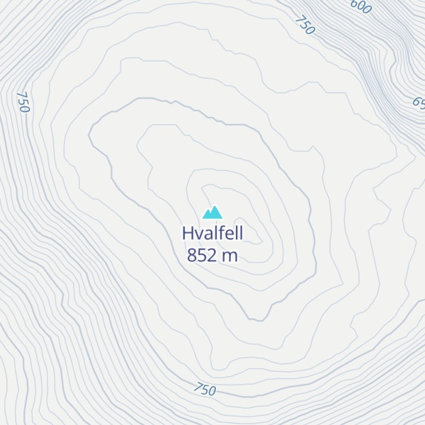 Map of Hvalfell