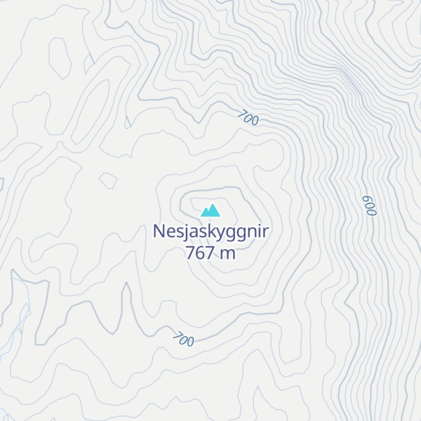 Map of Nesjaskyggnir