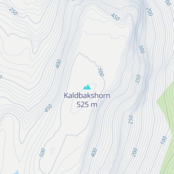 Map of Kaldbakshorn