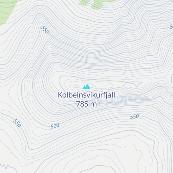 Map of Kolbeinsvíkurfjall