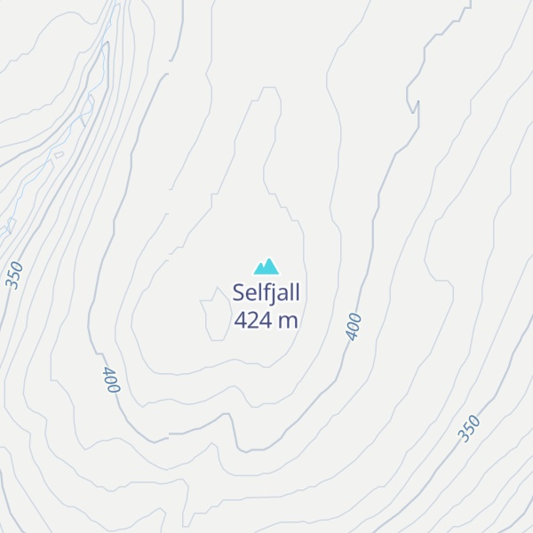 Map of Selfjall