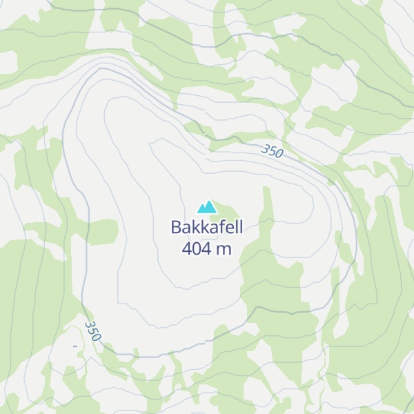 Map of Bakkafell