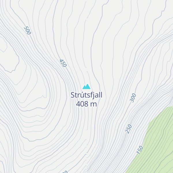 Map of Strútsfjall