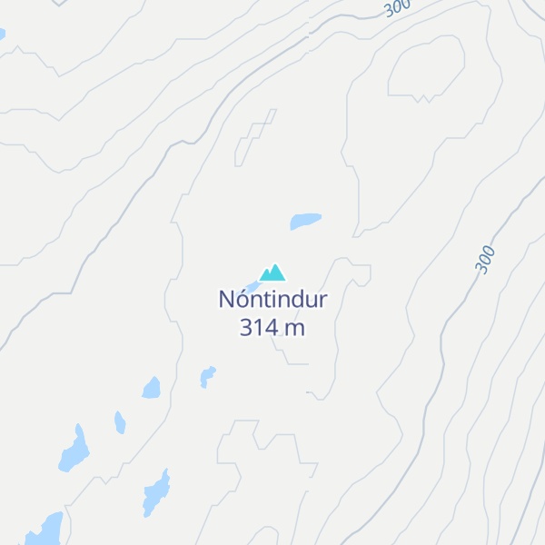 Map of Nóntindur
