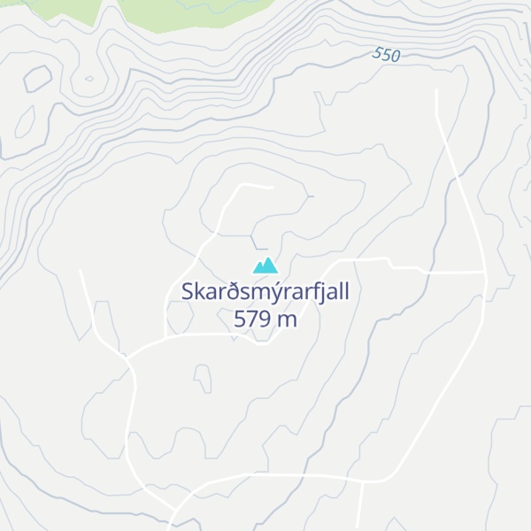 Map of Skarðsmýrarfjall