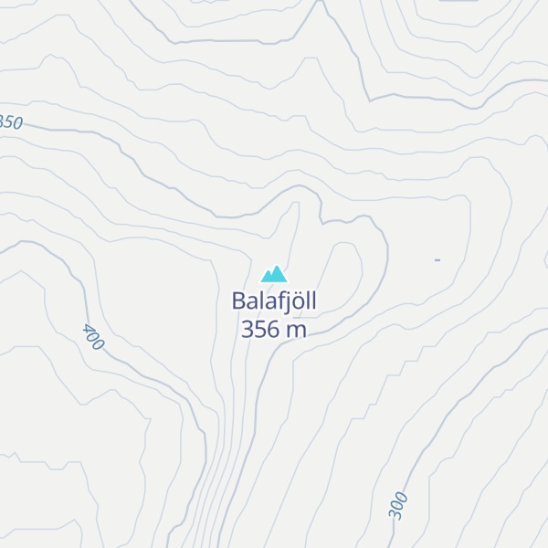 Map of Balafjöll