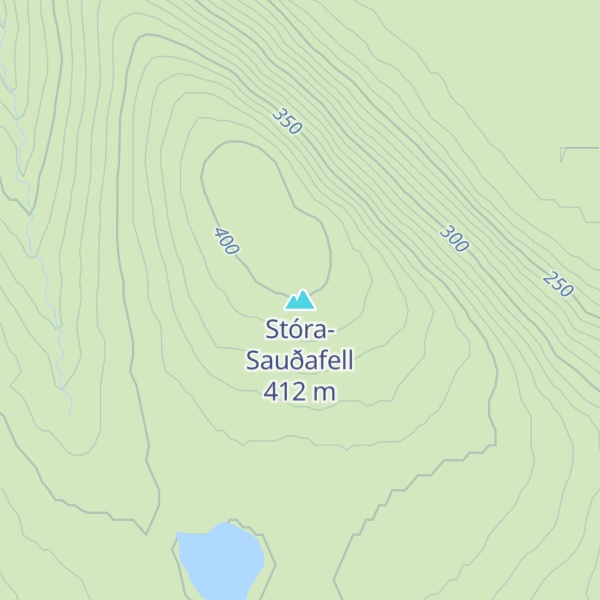 Map of Stóra-Sauðafell