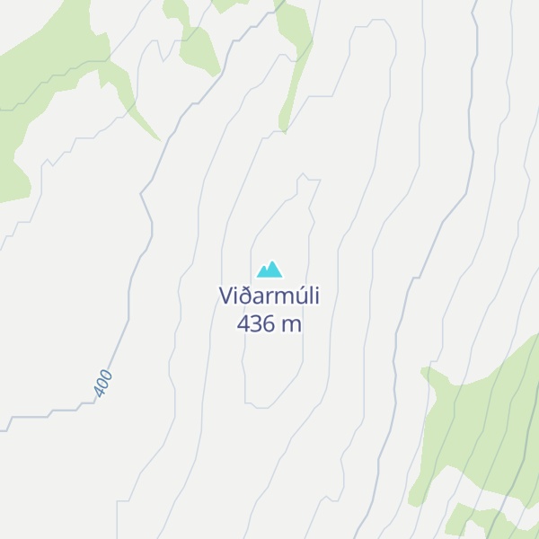 Map of Viðarmúli