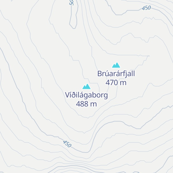 Map of Víðilágaborg
