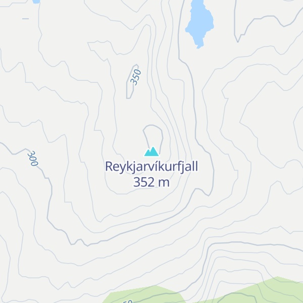 Map of Reykjarvíkurfjall