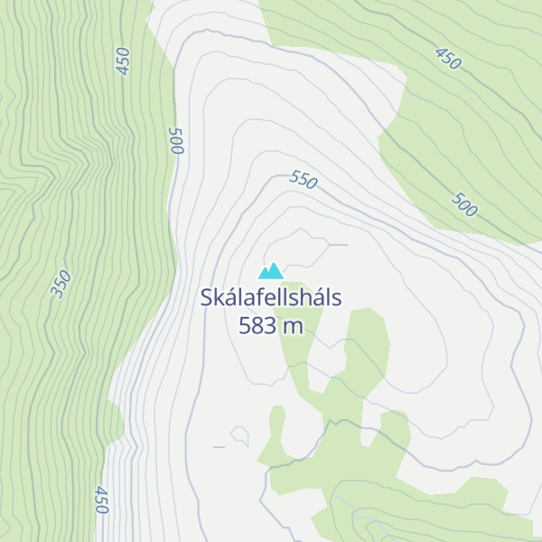 Map of Skálafellsháls