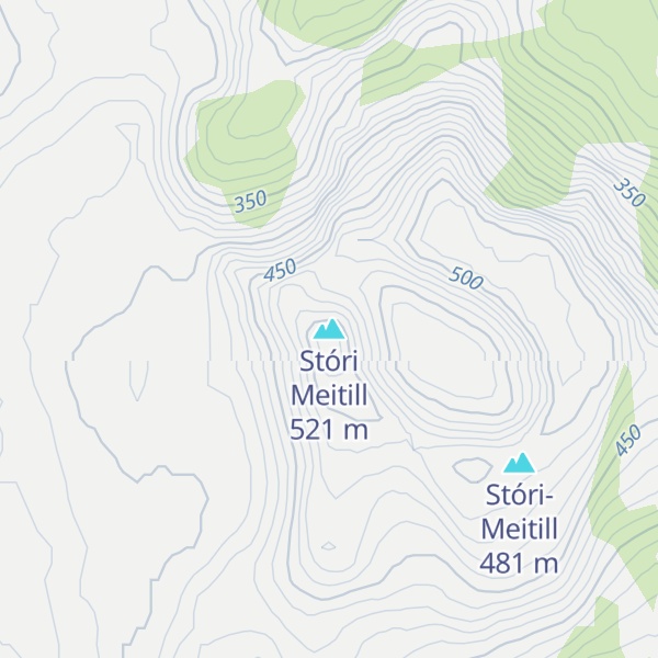Map of Stóri Meitill