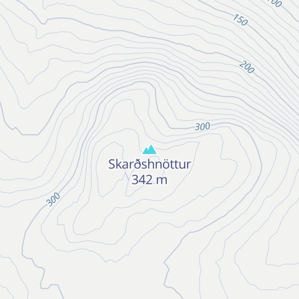Map of Skarðshnöttur