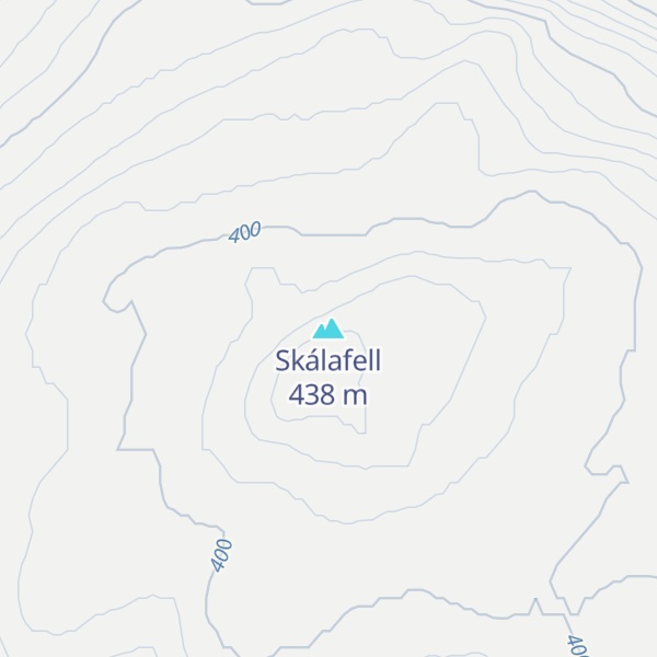 Map of Skálafell