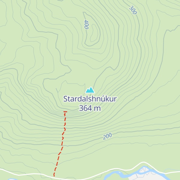 Map of Stardalshnúkur