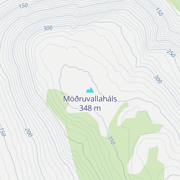 Map of Möðruvallaháls