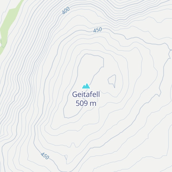 Map of Geitafell
