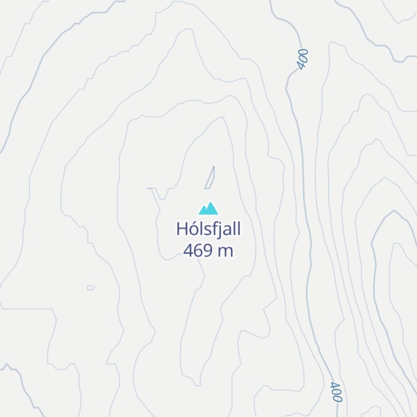 Map of Hólsfjall