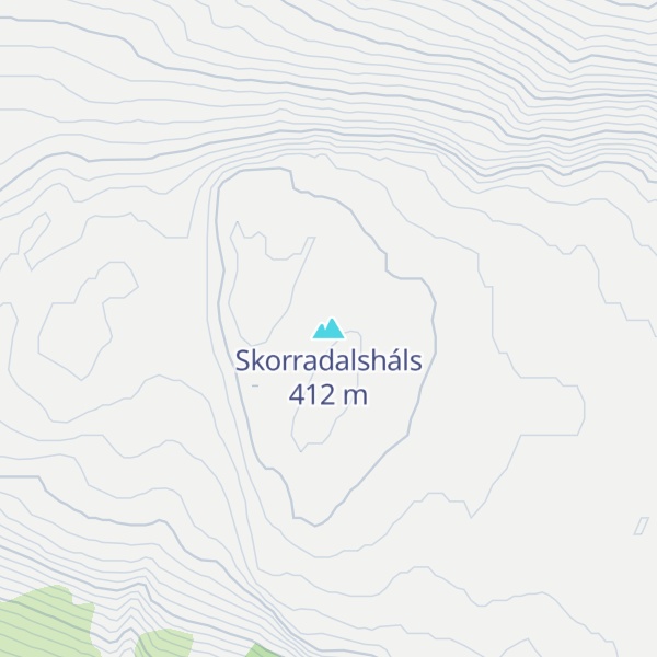 Map of Skorradalsháls