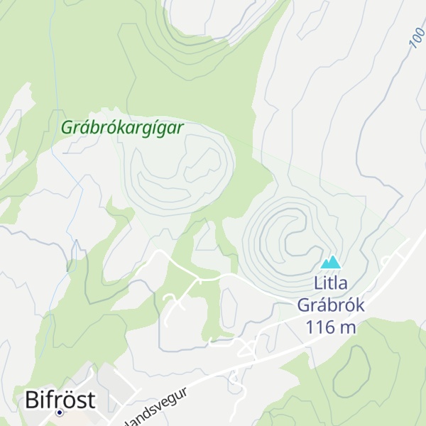 Map of Grábrókarfell