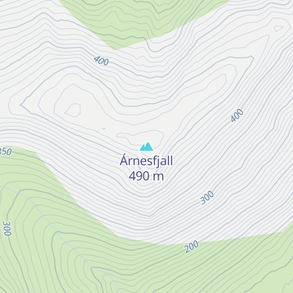 Map of Árnesfjall
