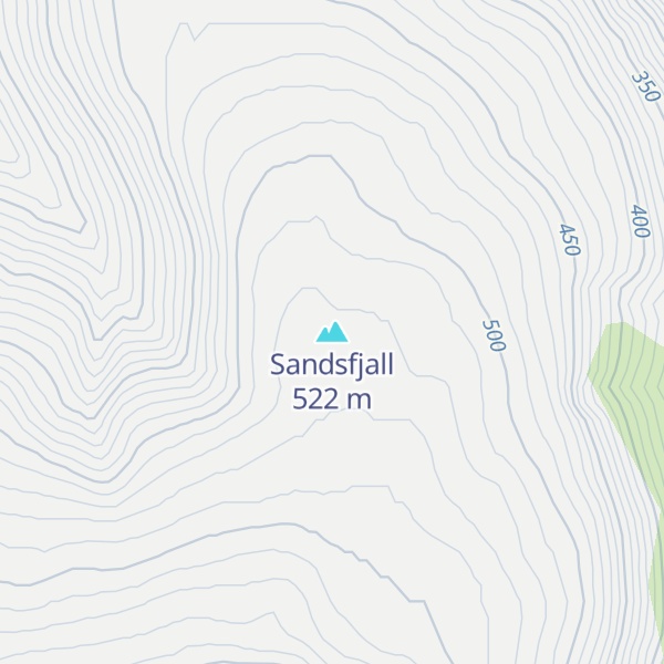 Map of Sandsfjall
