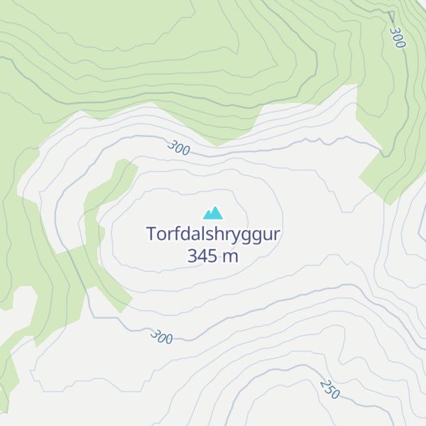 Map of Torfdalshryggur