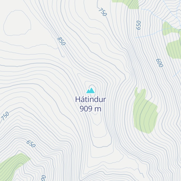 Map of Hátindur