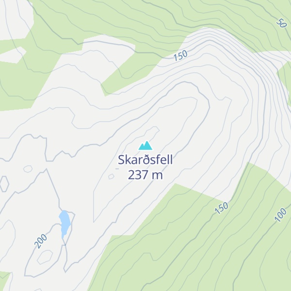 Map of Skarðsfell