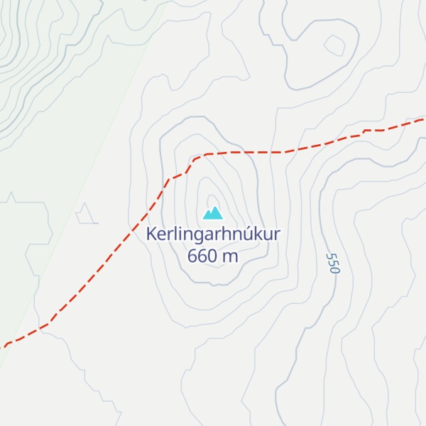 Map of Kerlingarhnúkur