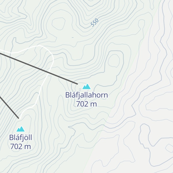 Map of Bláfjallahorn