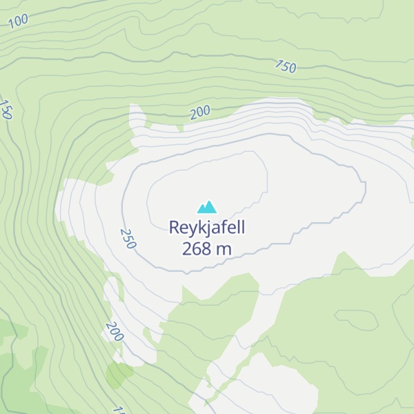Map of Reykjafell