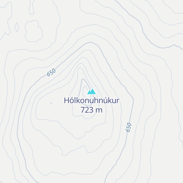 Map of Hólkonuhnúkur