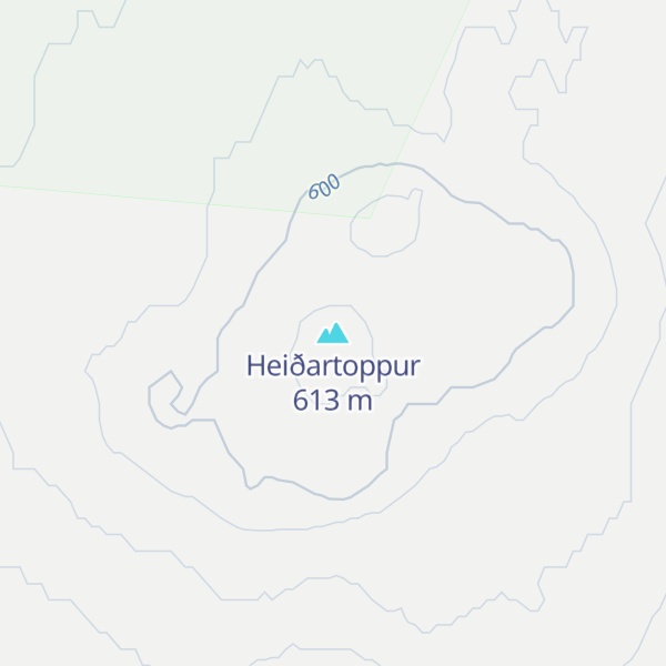 Map of Heiðartoppur